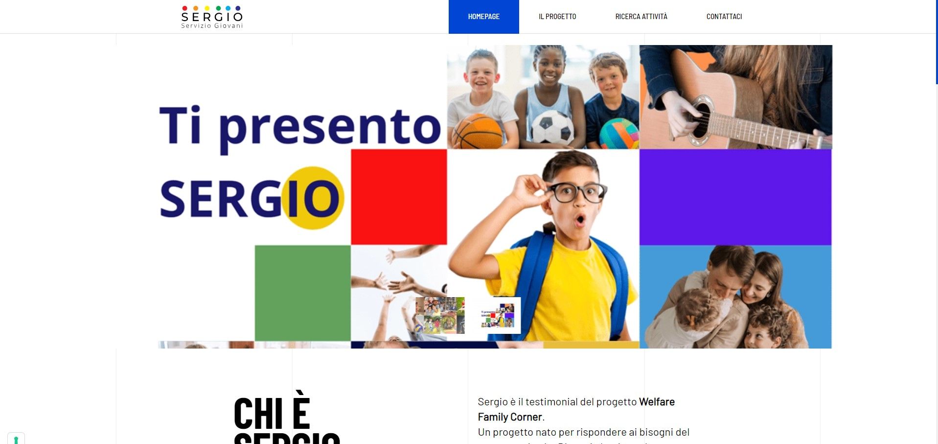 Servizio Giovani SERGIO sito web